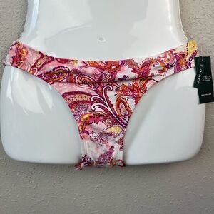 NWT Lauren Ralph Lauren Pink Paisley Swim Bottoms